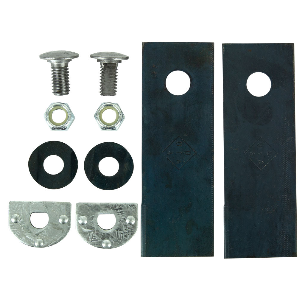 BNC8298 LITTLE BOB 18" STEEL BASE UTE  SIDE DISCHRGE BLADE & BOLT SET