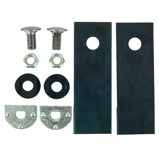 BNC8298 LITTLE BOB 18" STEEL BASE UTE  SIDE DISCHRGE BLADE & BOLT SET