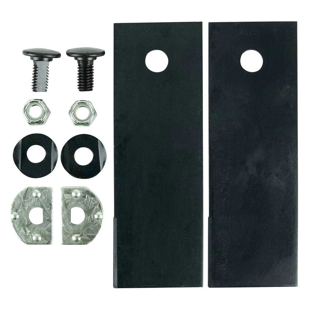 BNC8077 BIG BOB 21" STEEL BASE UTILITY  SIDE DISCHRGE BLADE & BOLT SET